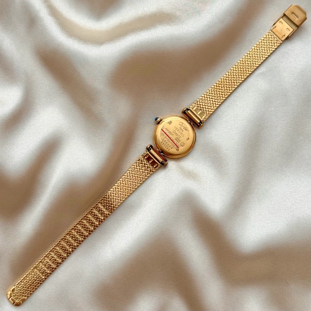 AUTHENTIC VINTAGE CARTIER GOLD WATCH - WITH BOX - Picture 6 of 7